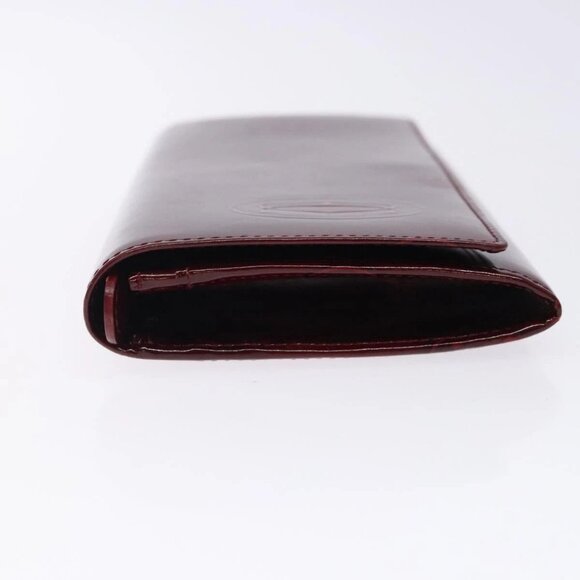 CARTIER Happy Birthday Long Wallet Enamel Bordeaux Auth bs27880 - Picture 6 of 16